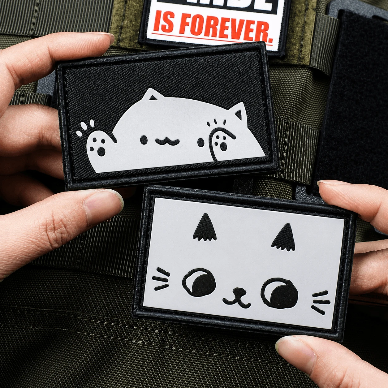Custom Velcro patches for uniforms, tactical gear and removable patch applications